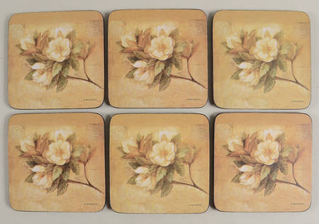 Coasters Square Corkback Coaster - Set of 6