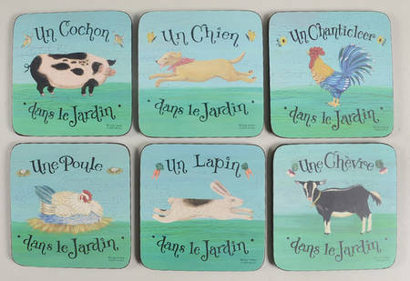 Coasters Square Corkback Coaster - Set of 6