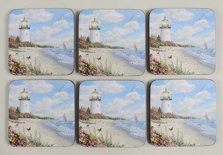 Coasters Square Corkback Coaster - Set of 6