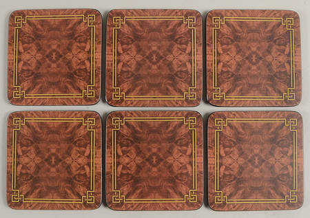 Coasters Square Corkback Coaster - Set of 6