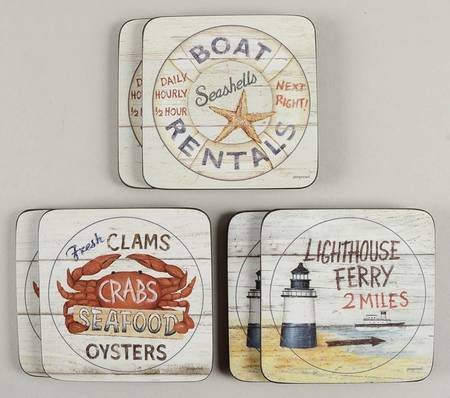 Coasters Square Corkback Coaster - Set of 6