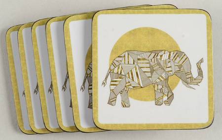 Coasters Square Corkback Coaster - Set of 6