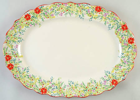 Holiday Cheer 21" Oval Serving Platter