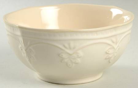 Farmhouse Lace Linen Soup/Cereal Bowl