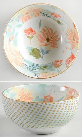 Vintage Meadow Soup/Cereal Bowl