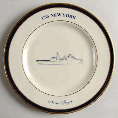 USS New York Salad Plate
