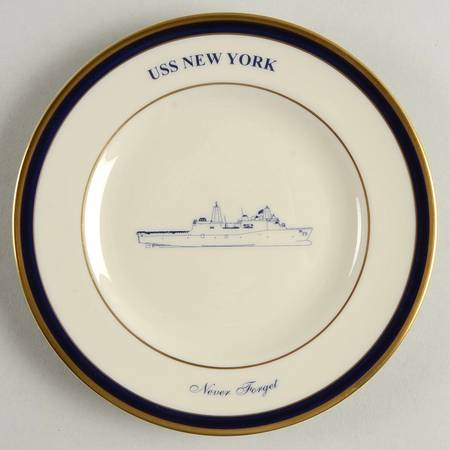USS New York Bread & Butter Plate