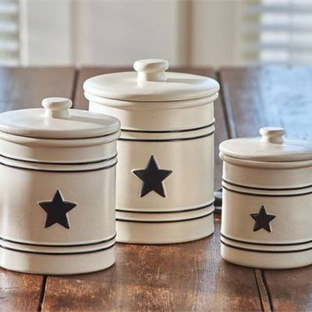 Country Star Large Canister & Lid