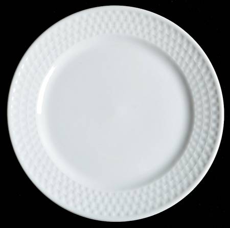White Crown Weave Salad Plate