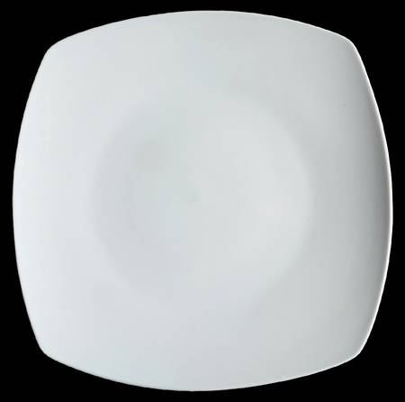 Serene White (Square) Dinner Plate