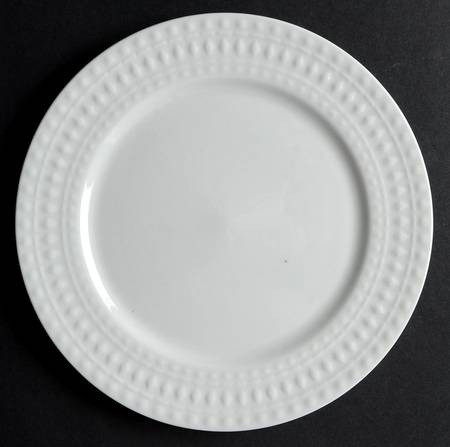 White Crown Gem Salad Plate