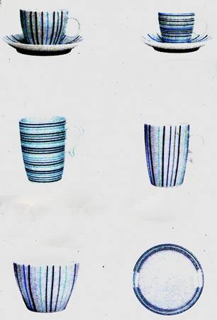 Bluestripes by Porsgrund