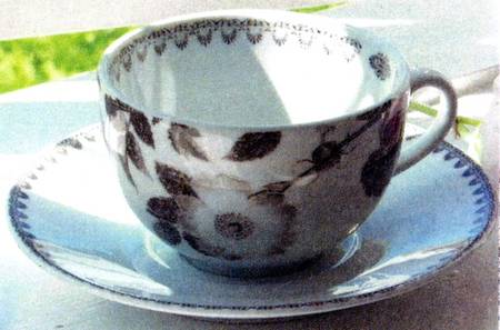 Rose Flat Cup & Saucer Set