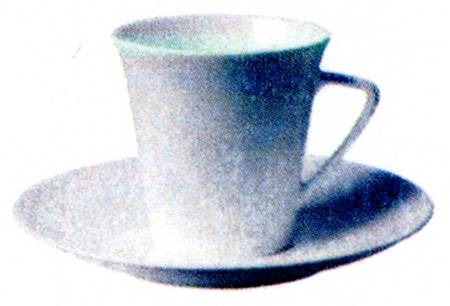 Tid Flat Cup & Saucer Set