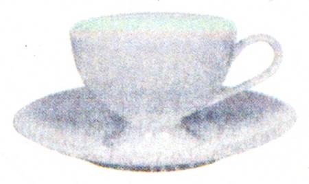 Tid Footed Cup & Saucer Set
