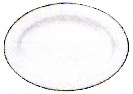 Nathalie Platinum 16" Oval Serving Platter