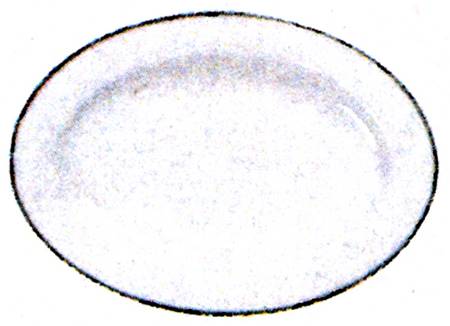 Nathalie Platinum 12" Oval Serving Platter