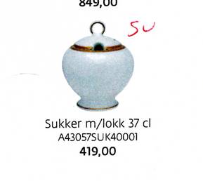 Nathalie Gold Sugar Bowl & Lid