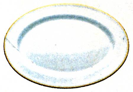 Nathalie Gold 16" Oval Serving Platter