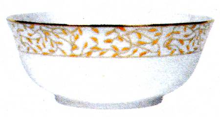 Cecilie Gold 9" Salad Serving Bowl