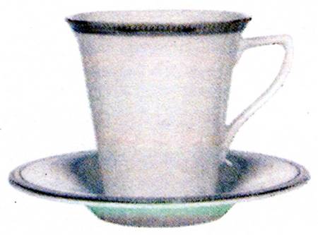 Sina Flat Cup & Saucer Set