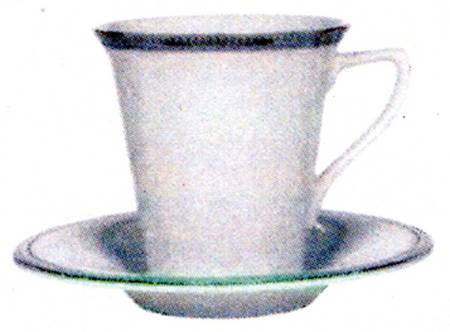 Sina Flat Cup & Saucer Set