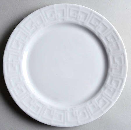 Greek Key Salad Plate by Pillivuyt