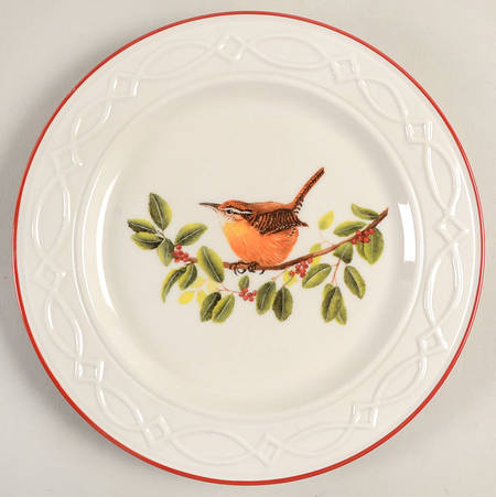 Winter Birds Salad/Dessert Plate