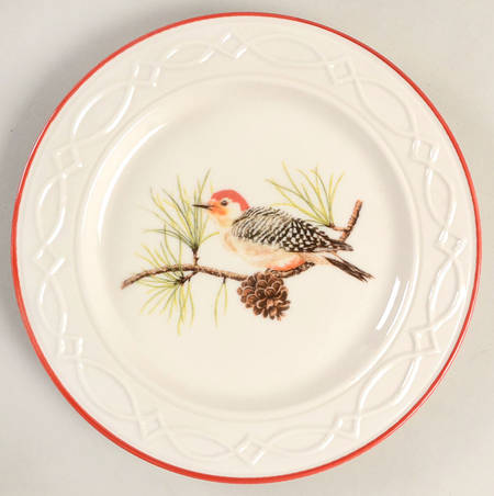 Winter Birds Salad/Dessert Plate
