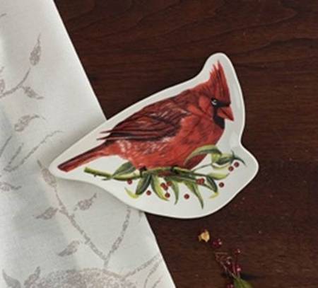 Winter Birds Figural Spoon Rest