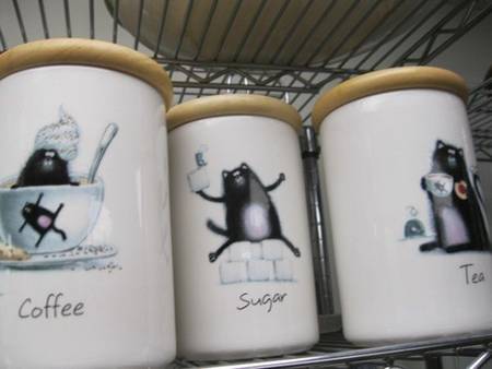 Splatt Sugar Canister & Wood Lid