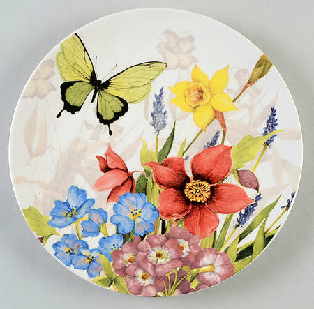 Floral Bouquet Salad Plate