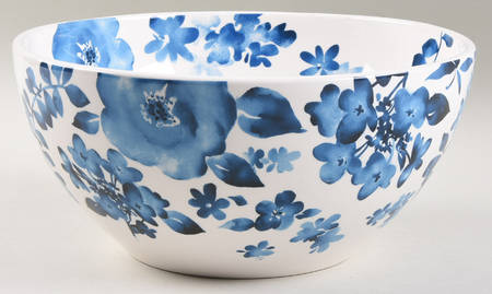 Azure Floral 9" Round Serving Bowl