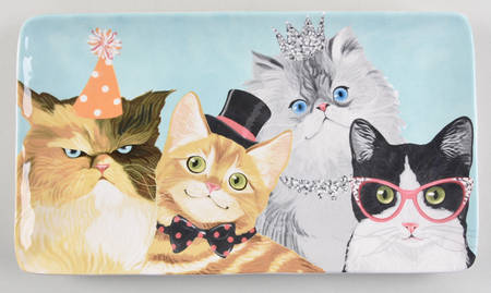 Party Cats 14" Rectangular Serving Platter