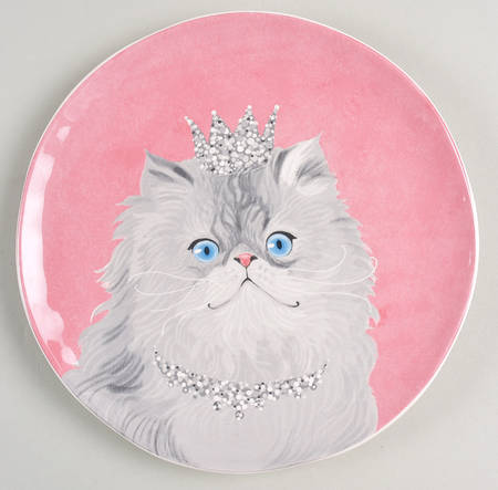 Party Cats Salad/Dessert Plate
