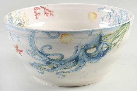 Sea Life 9" Round Serving Bowl