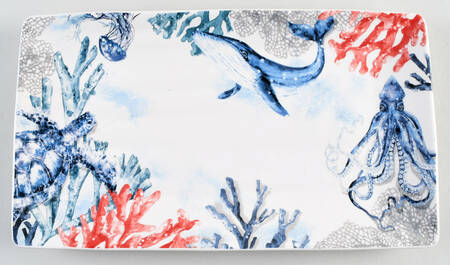 Sea Life 14" Rectangular Serving Platter by Pier 1