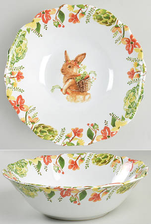 Lilly the Bunny 10" Round Serving Bowl