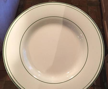 Bistro Green (2 Thin Bands) by Pottery Barn China