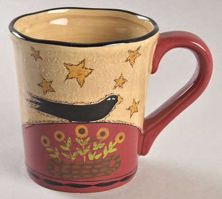 Folk Crow Mug