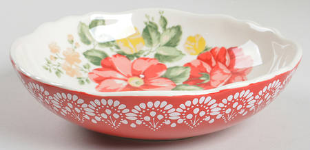 Vintage Floral 7" Individual Pasta Bowl