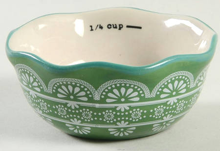 Vintage Floral 1/4 Cup Measuring Cup