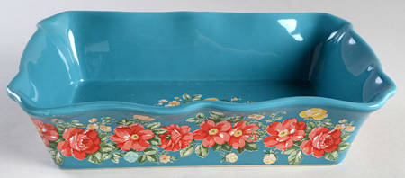 Vintage Floral 12" Rectangular Baker
