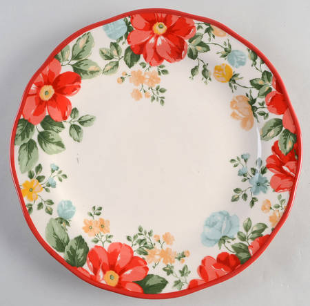 Vintage Floral Dinner Plate