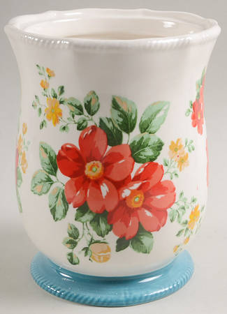 Vintage Floral Medium Canister No Lid