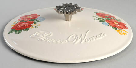 Vintage Floral Lid for 5 Qt Dutch Oven