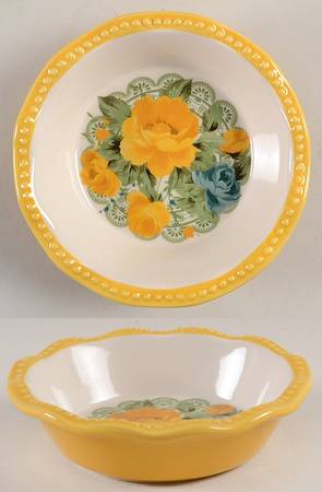 Vintage Floral Individual Pie Plate Baker