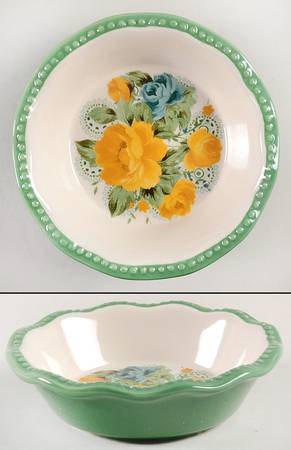 Vintage Floral Individual Pie Plate Baker