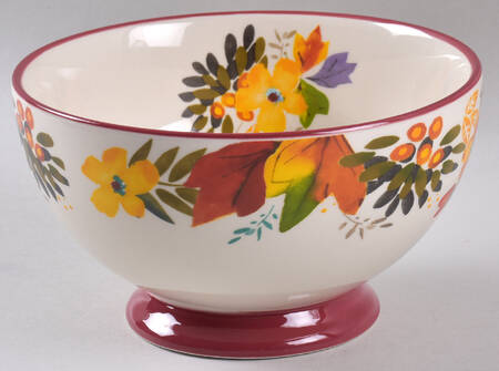 Timeless Floral Footed Soup/Cereal Bowl