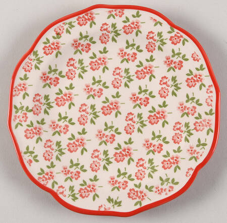 Timeless Floral Salad Plate